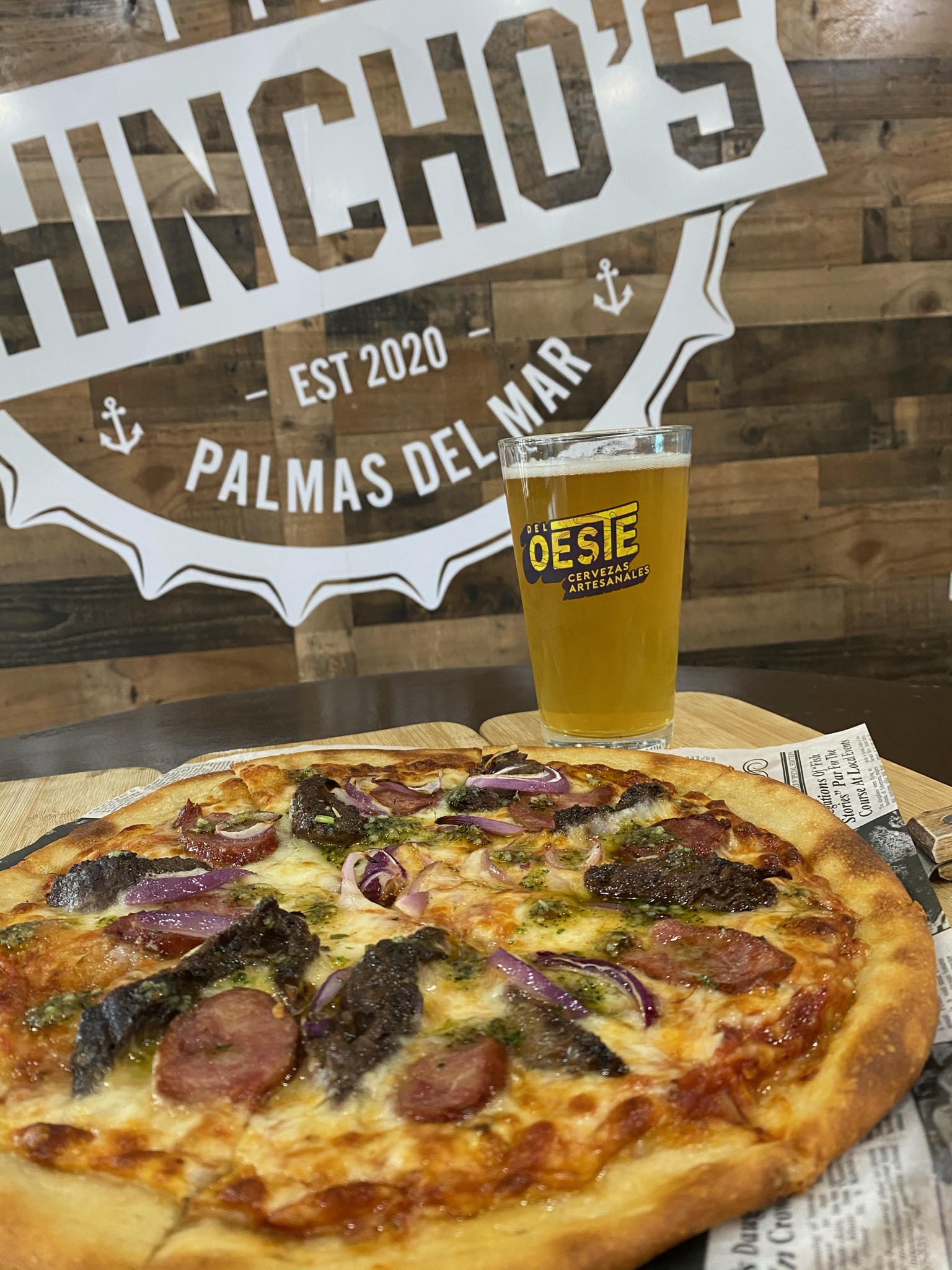 Ocean Stout Chincho S Pizza Beer